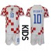 Kroatië Luka Modric #10 Babykleding Thuisshirt Kinderen WK 2022 Korte Mouwen (+ korte broeken)